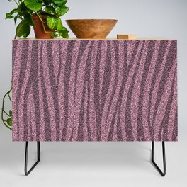 Pink Glitter Zebra Print Credenza