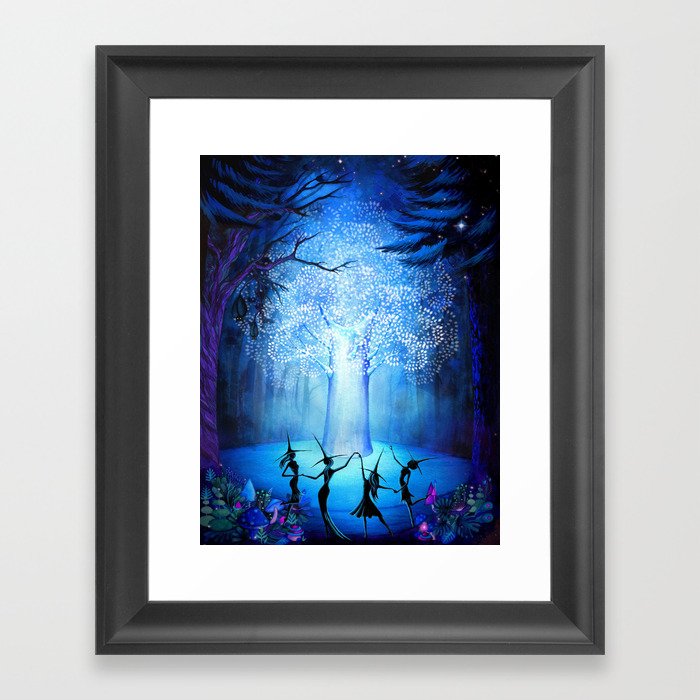 Tree of Light Framed Art Print