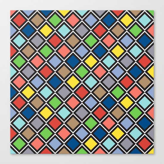 Colorful Geometric Pattern III Canvas Print