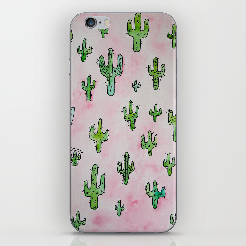 Cactus Wallpaper Iphone Skin By Jessybelanger Society6