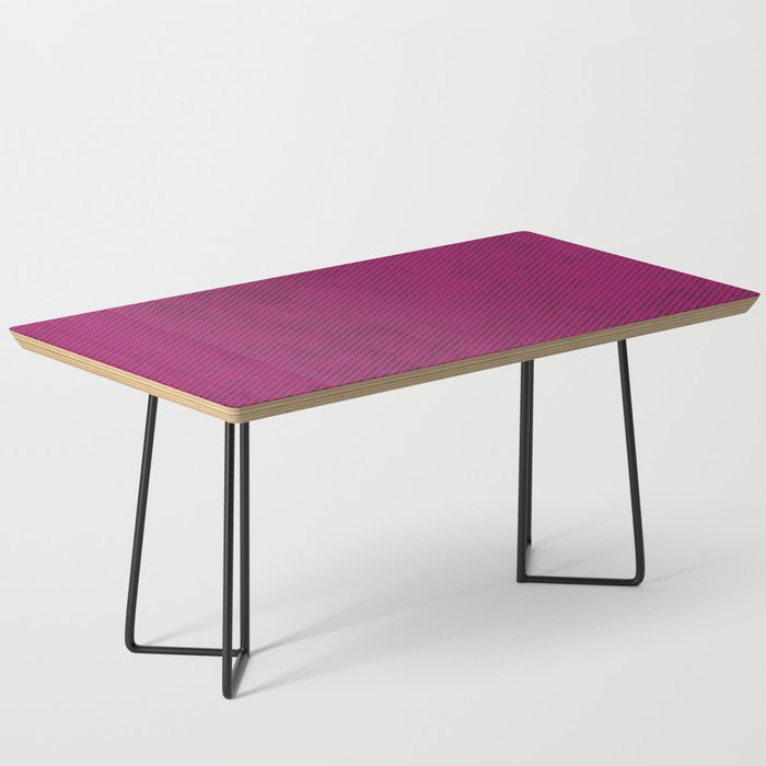 Black Dots on Pink Background Coffee Table