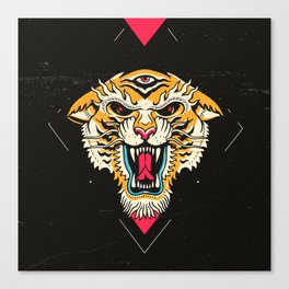 Tiger 3 Eyes Canvas Print