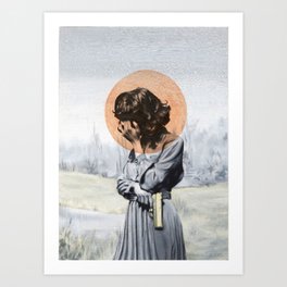 Quiet, I need to think. Art Print