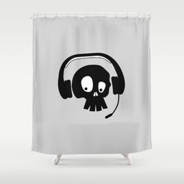 Skeleton (aka Bones) Gammer Shower Curtain