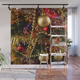 Christmas Ornaments and Decorative Beads Wall Mural