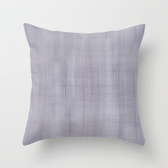 Purple Dry Brush Strokes Texture Throw Pillow