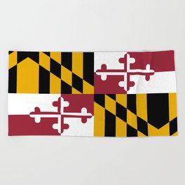 Flag of Maryland Beach Towel