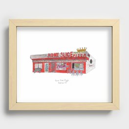 The Austin Collection: Home Slice Pizza Recessed Framed Print
