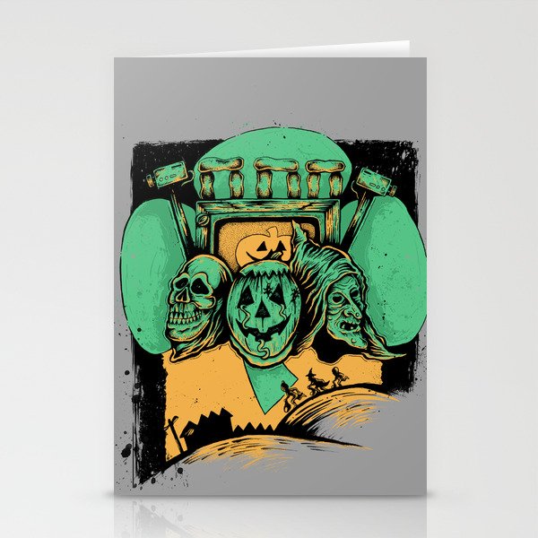Season of the Witch: Green and Orange Variant Stationery Cards