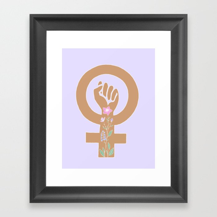 Female Fist Framed Art Print