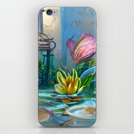 Water lily tea room iPhone Skin