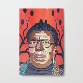 Octavia Butler Portrait Metal Print
