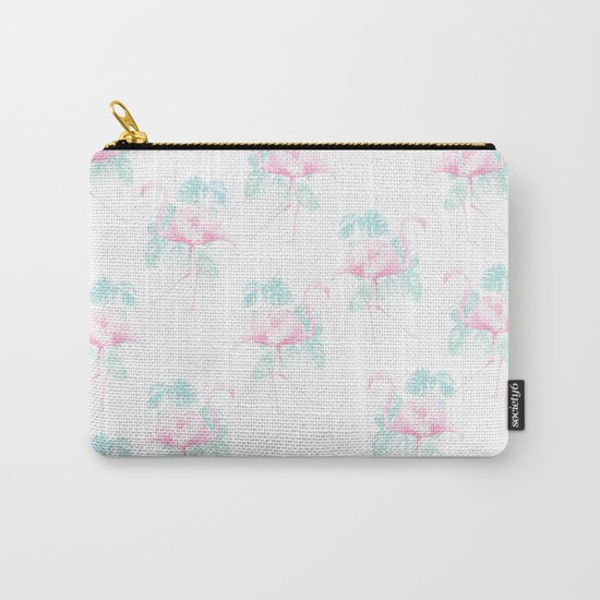 Tropical Flamingos Carry-All Pouch