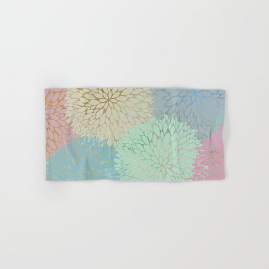 Abstract Floral Petals Hand & Bath Towel