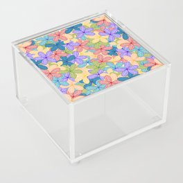 Rainbow Flowers Acrylic Box