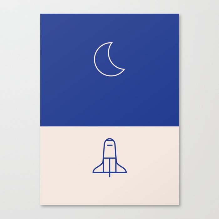 To Moon Canvas Print