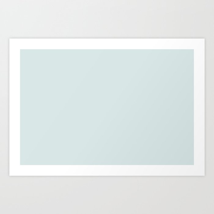 Ultra Pale Baby Blue Solid Color Pairs To Sherwin Williams Blue Horizon Sw 6497 Accent To Oceanside Dark Aqua Blue Sw 6496 Art Print By Simply Solids Now Over 3800 Colors For Y Society6