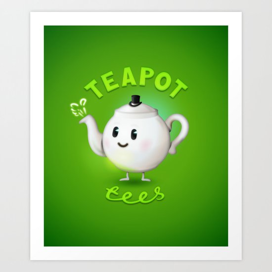 Teapot tees Art Print