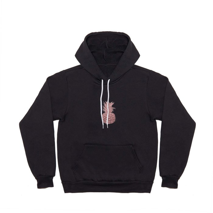 Precious Pineapple Pattern Rose Gold Hoody