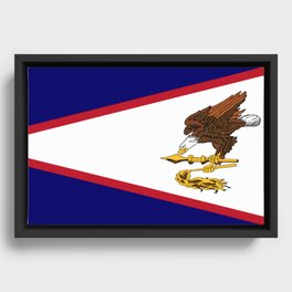 Flag of American Samoa  Framed Canvas