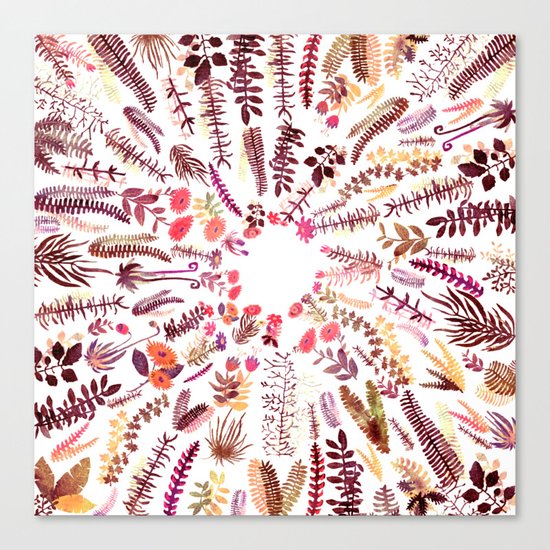 pink focus garden Canvas Print