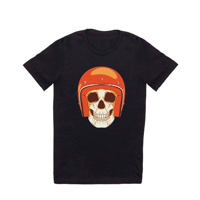 Helmet Skull T Shirt
