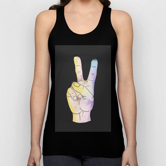 Peace out! Unisex Tank Top
