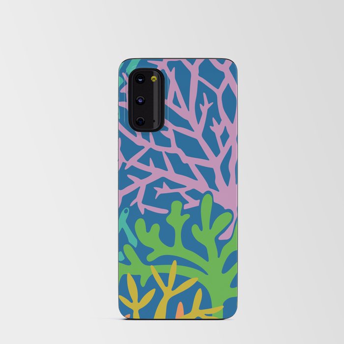 CORAL GARDENS COASTAL BEACH UNDERSEA in BRIGHT SUMMER COLORS Android Card Case