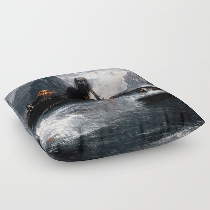 The damned souls of the River Styx Floor Pillow