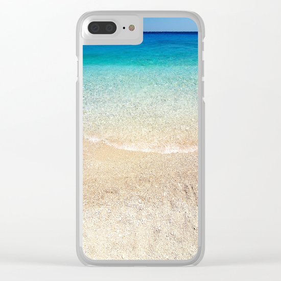 Aqua Water Beach Clear iPhone Case