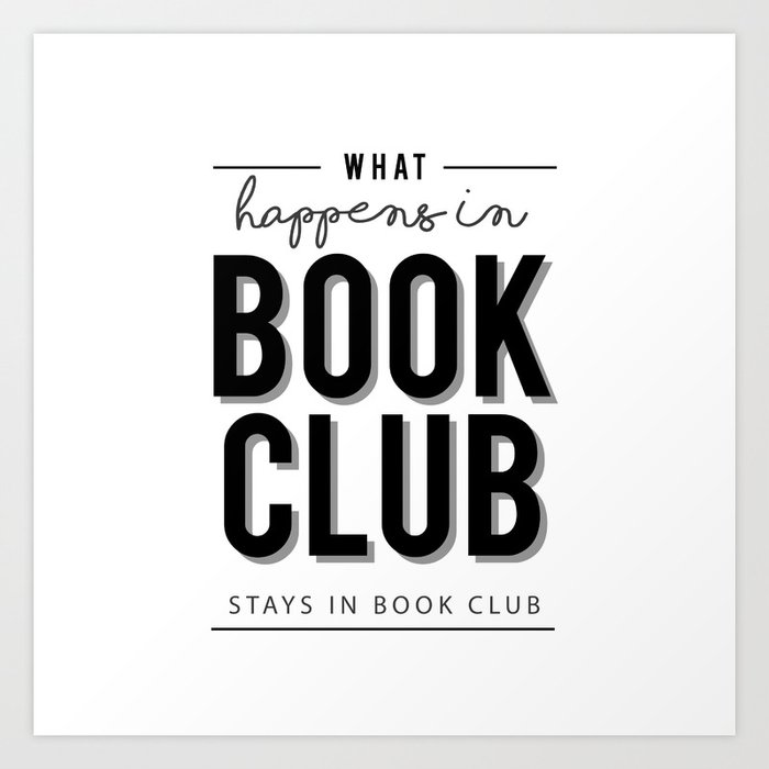 What happens in Book Club Art Print
