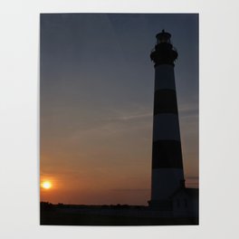 Bodie Island Lighthouse In Outer Banks Poster