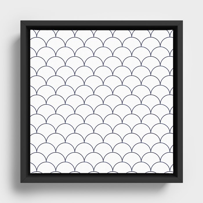 Beautiful Moroccan Pattern Design Framed Canvas