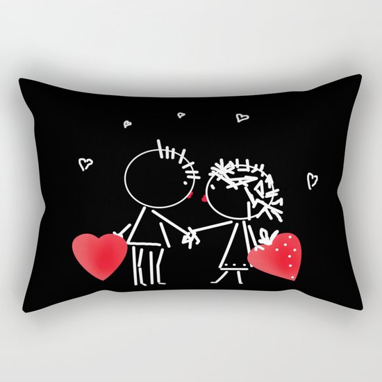 Love Valentine's Day. Wedding. Rectangular Pillow