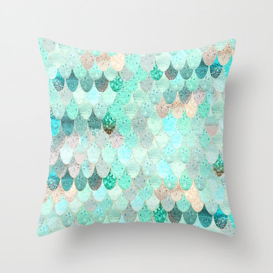 SUMMER MERMAID Throw Pillow