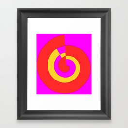 Infinite time - Geometric expression of the infinity of time. Framed Art Print