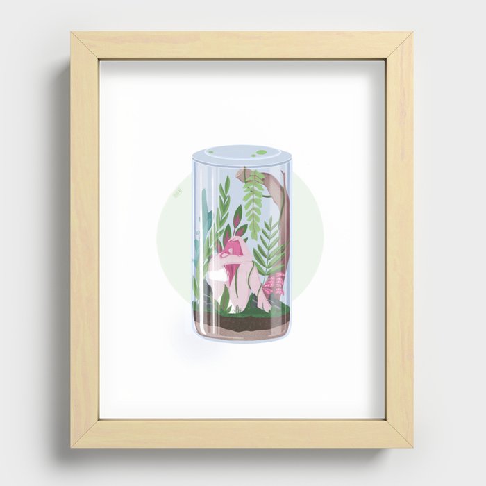 My body is a cage  Recessed Framed Print