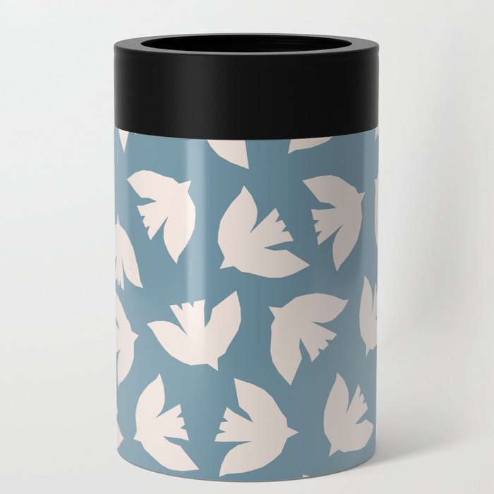 Henri Matisse Inspired Flying Doves Bird Pattern II Can Cooler