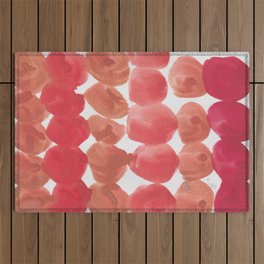 3    | 190408 Red Abstract Watercolour Outdoor Rug