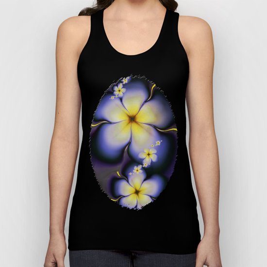 Petite Fleur Jaune Fractal Unisex Tank Top