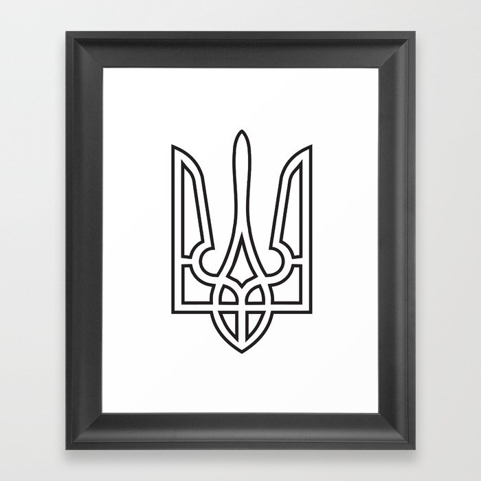 Ukrainian Sighn Framed Art Print