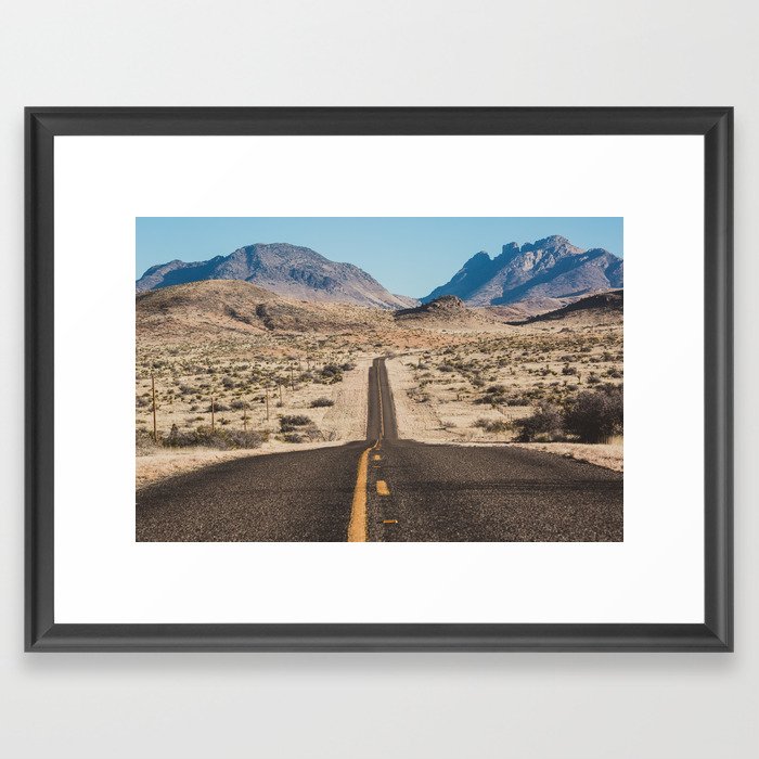 High Desert Highway Framed Art Print