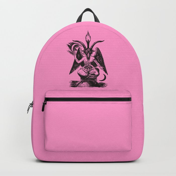 Black and Pink Baphomet Backpack