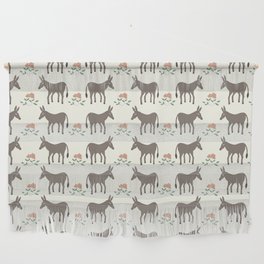 donkey with flower Wall Hanging