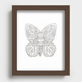 Mariposa/Elefante Recessed Framed Print