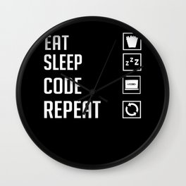 Coding Programmer Gift Medical Computer Developer Wall Clock