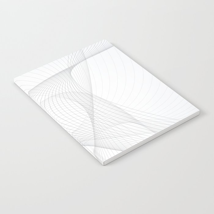 Abstract Flowing grey lines. Notebook