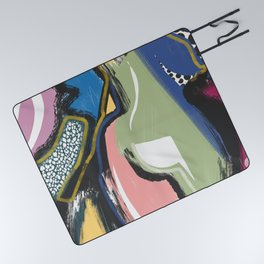 Colorful abstract anatomy Picnic Blanket