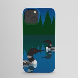 Loons in a Woodland Lake iPhone Case