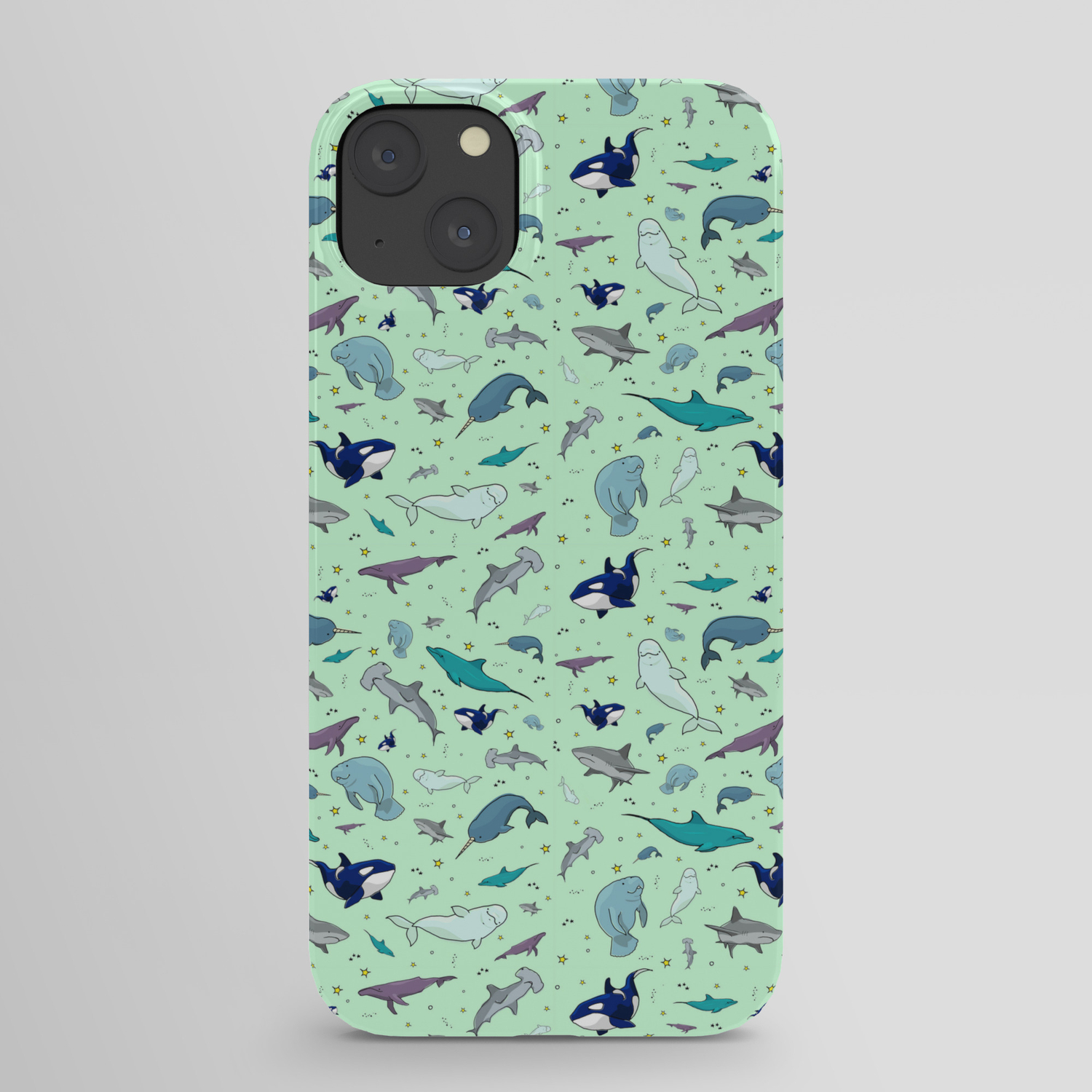Sea Animals iPhone Case by Nemki | Society6
